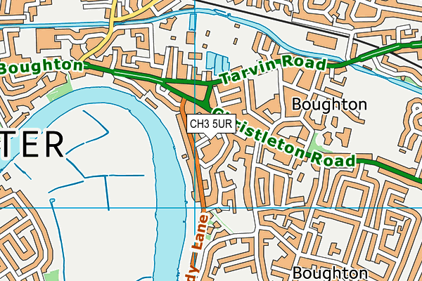 CH3 5UR map - OS VectorMap District (Ordnance Survey)