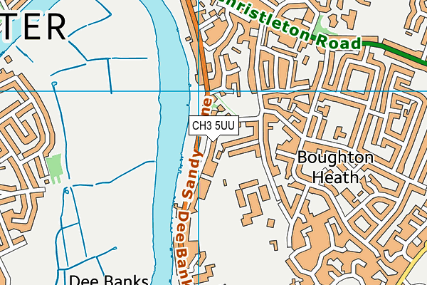 CH3 5UU map - OS VectorMap District (Ordnance Survey)