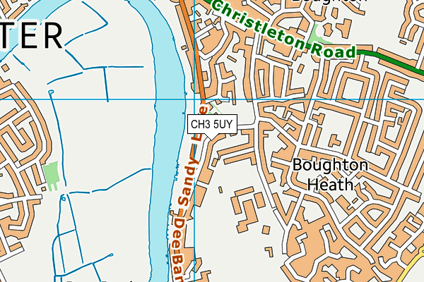 CH3 5UY map - OS VectorMap District (Ordnance Survey)