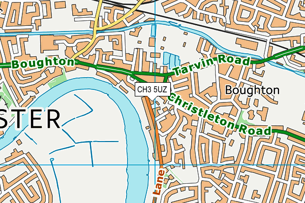 CH3 5UZ map - OS VectorMap District (Ordnance Survey)