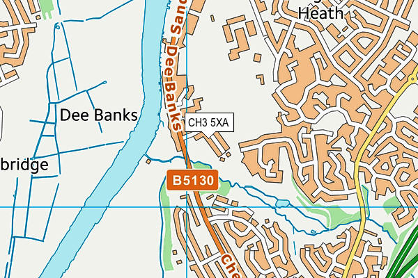 CH3 5XA map - OS VectorMap District (Ordnance Survey)