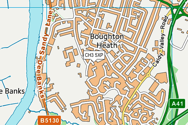 CH3 5XP map - OS VectorMap District (Ordnance Survey)