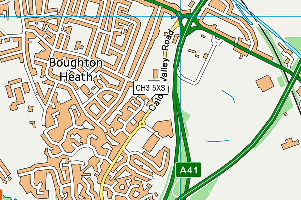 CH3 5XS map - OS VectorMap District (Ordnance Survey)