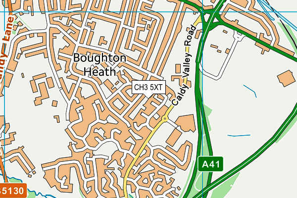 CH3 5XT map - OS VectorMap District (Ordnance Survey)