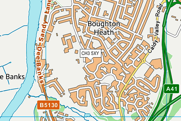 CH3 5XY map - OS VectorMap District (Ordnance Survey)