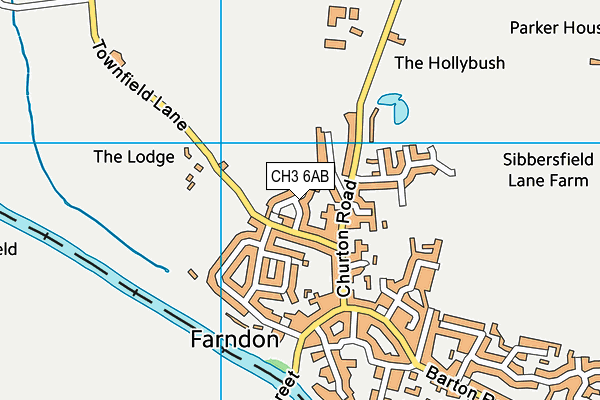 CH3 6AB map - OS VectorMap District (Ordnance Survey)