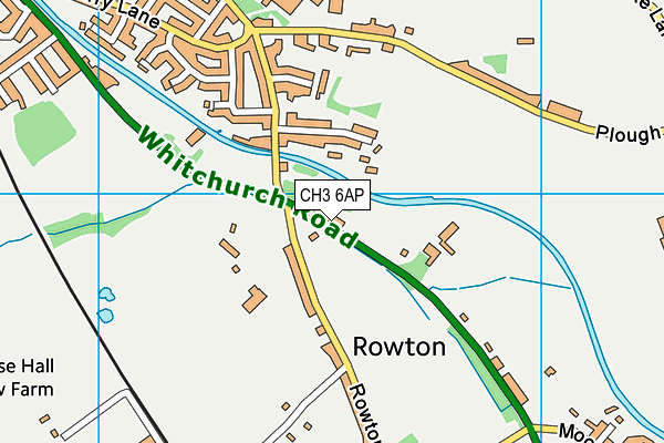 CH3 6AP map - OS VectorMap District (Ordnance Survey)