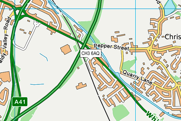 CH3 6AQ map - OS VectorMap District (Ordnance Survey)