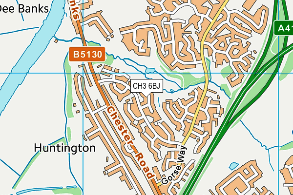 CH3 6BJ map - OS VectorMap District (Ordnance Survey)