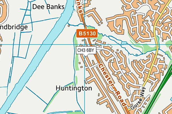 CH3 6BY map - OS VectorMap District (Ordnance Survey)