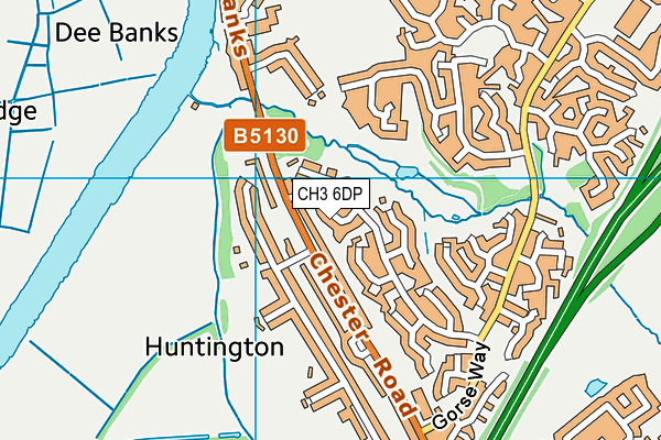 CH3 6DP map - OS VectorMap District (Ordnance Survey)