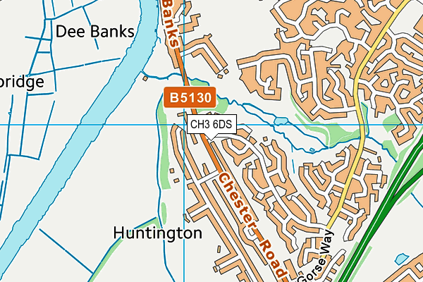 CH3 6DS map - OS VectorMap District (Ordnance Survey)