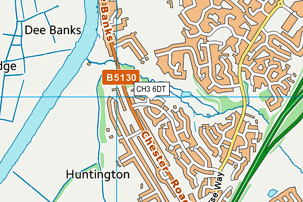 CH3 6DT map - OS VectorMap District (Ordnance Survey)