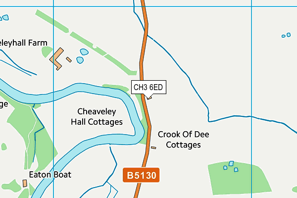 CH3 6ED map - OS VectorMap District (Ordnance Survey)