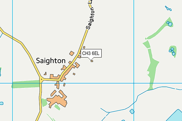 CH3 6EL map - OS VectorMap District (Ordnance Survey)