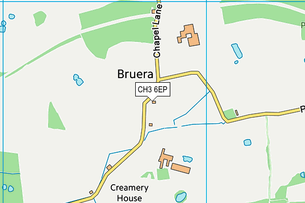 CH3 6EP map - OS VectorMap District (Ordnance Survey)