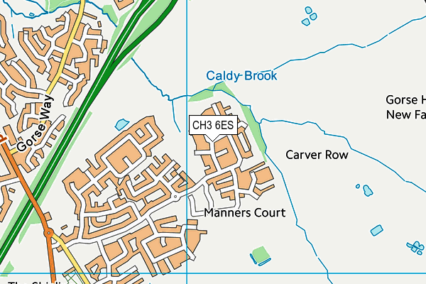 CH3 6ES map - OS VectorMap District (Ordnance Survey)