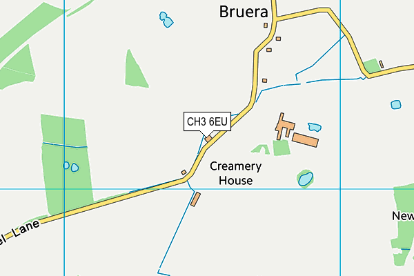 CH3 6EU map - OS VectorMap District (Ordnance Survey)