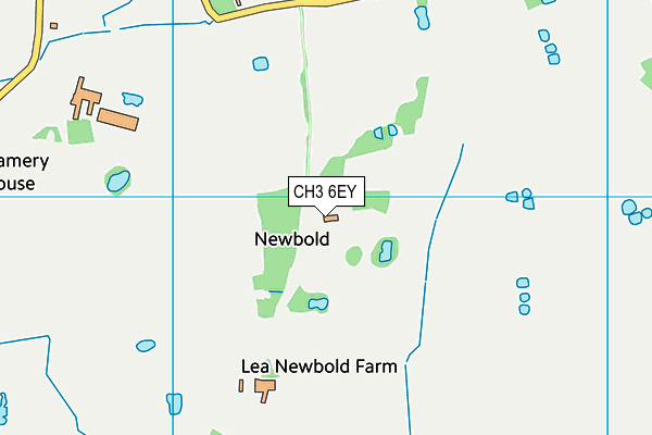 CH3 6EY map - OS VectorMap District (Ordnance Survey)