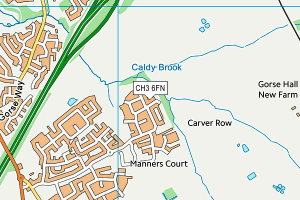 CH3 6FN map - OS VectorMap District (Ordnance Survey)