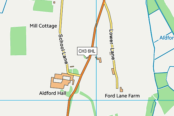 CH3 6HL map - OS VectorMap District (Ordnance Survey)