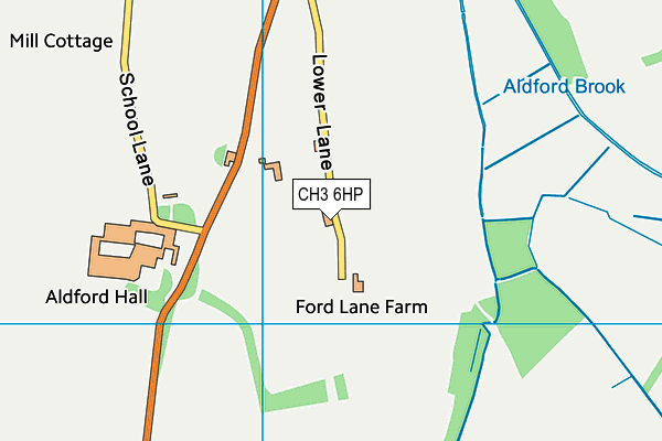 CH3 6HP map - OS VectorMap District (Ordnance Survey)