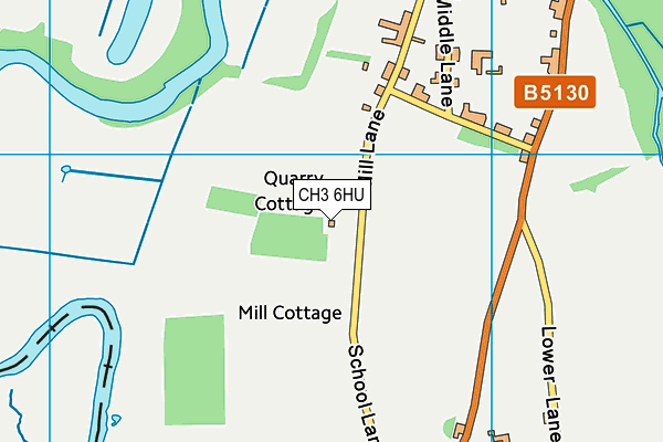 CH3 6HU map - OS VectorMap District (Ordnance Survey)