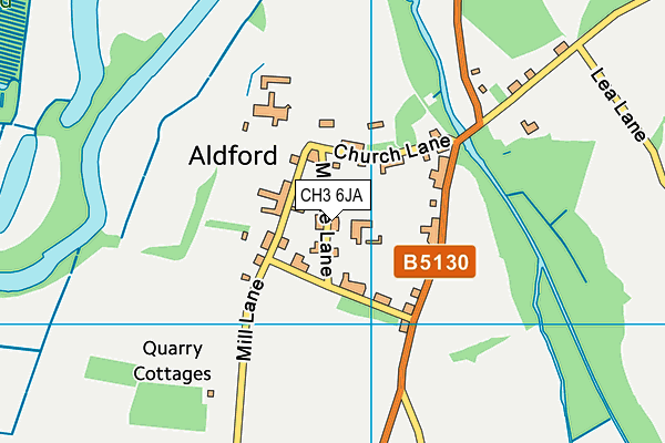 CH3 6JA map - OS VectorMap District (Ordnance Survey)