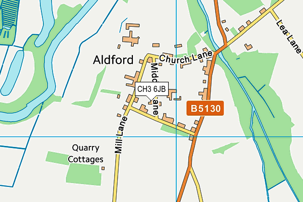 CH3 6JB map - OS VectorMap District (Ordnance Survey)