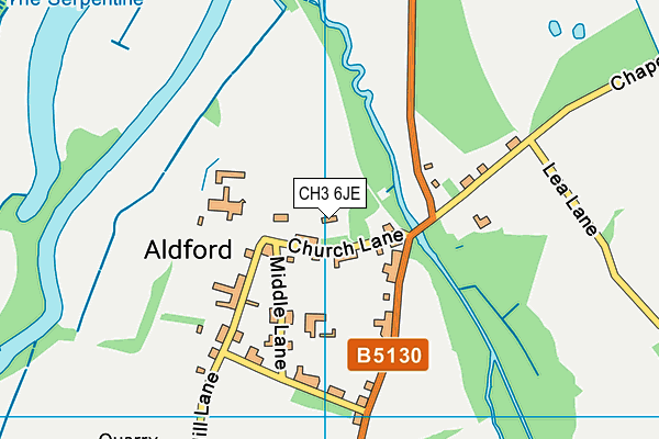 CH3 6JE map - OS VectorMap District (Ordnance Survey)