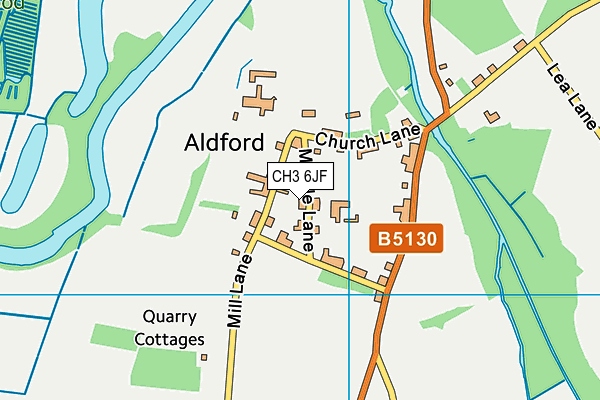 CH3 6JF map - OS VectorMap District (Ordnance Survey)