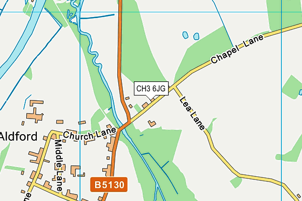 CH3 6JG map - OS VectorMap District (Ordnance Survey)