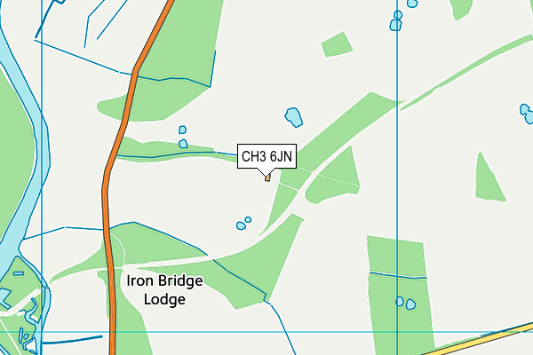 CH3 6JN map - OS VectorMap District (Ordnance Survey)