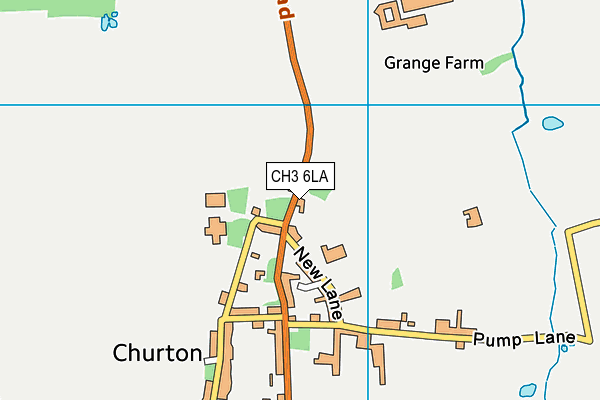 CH3 6LA map - OS VectorMap District (Ordnance Survey)