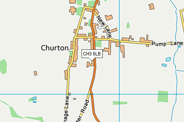 CH3 6LB map - OS VectorMap District (Ordnance Survey)