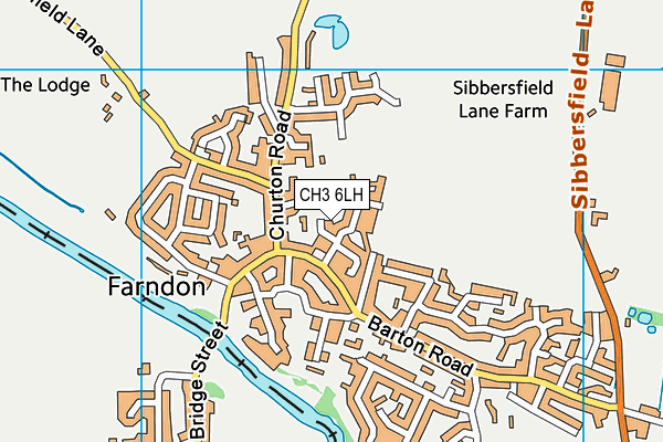 CH3 6LH map - OS VectorMap District (Ordnance Survey)