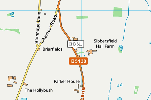 CH3 6LJ map - OS VectorMap District (Ordnance Survey)