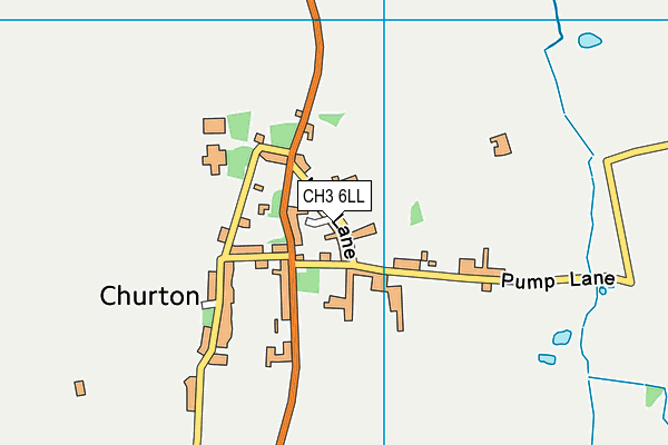 CH3 6LL map - OS VectorMap District (Ordnance Survey)