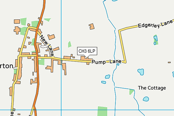 CH3 6LP map - OS VectorMap District (Ordnance Survey)