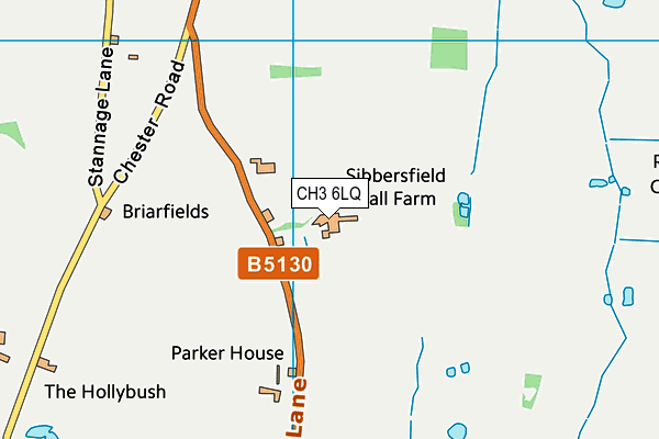 CH3 6LQ map - OS VectorMap District (Ordnance Survey)