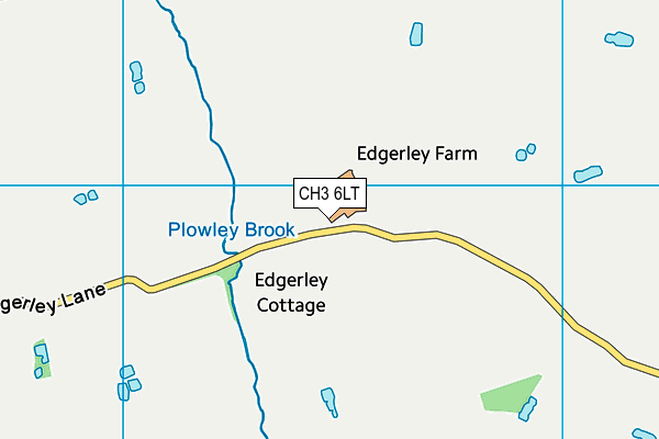 CH3 6LT map - OS VectorMap District (Ordnance Survey)