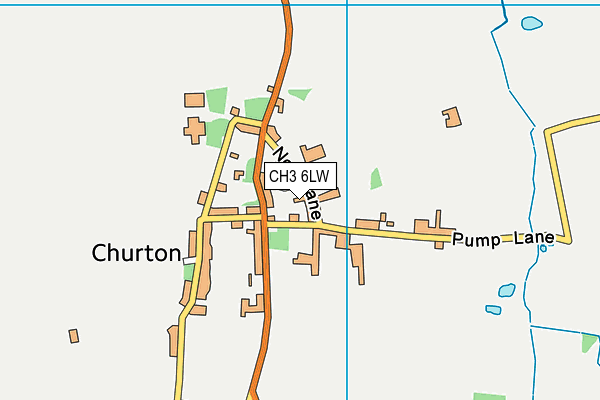 CH3 6LW map - OS VectorMap District (Ordnance Survey)