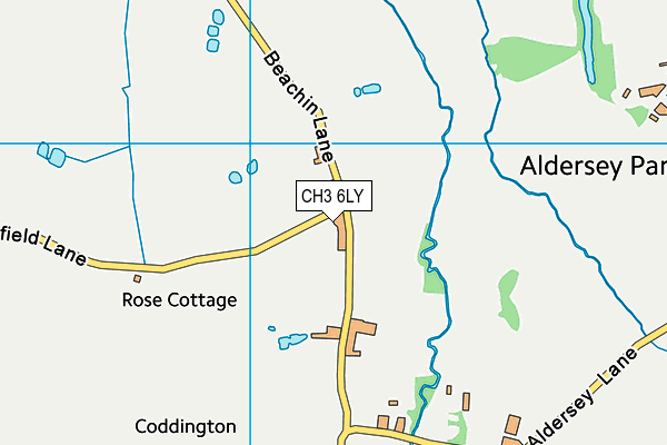 CH3 6LY map - OS VectorMap District (Ordnance Survey)