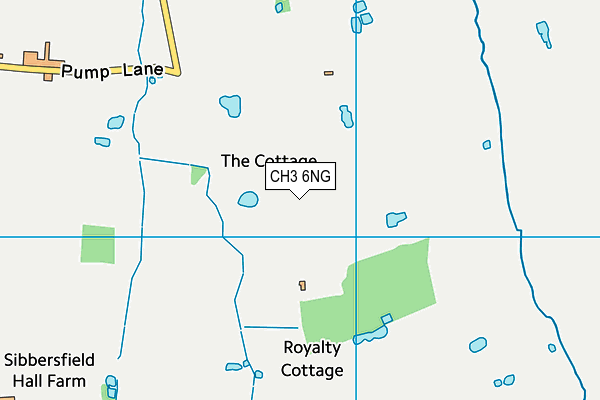 CH3 6NG map - OS VectorMap District (Ordnance Survey)