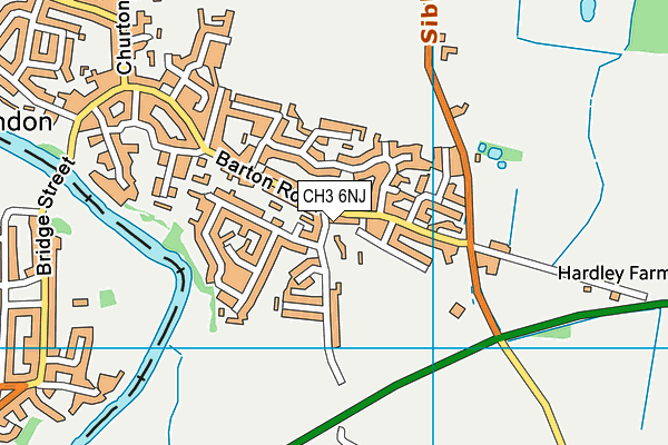 CH3 6NJ map - OS VectorMap District (Ordnance Survey)