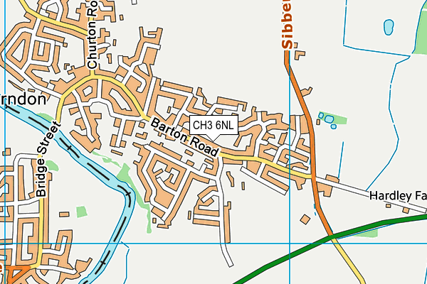 CH3 6NL map - OS VectorMap District (Ordnance Survey)