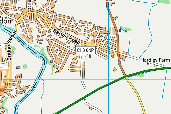 CH3 6NP map - OS VectorMap District (Ordnance Survey)