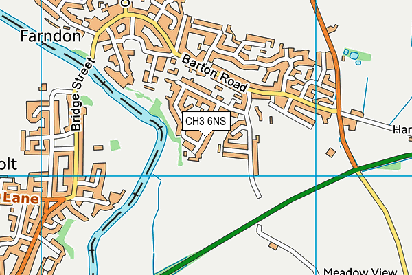 CH3 6NS map - OS VectorMap District (Ordnance Survey)