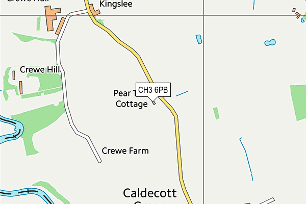 CH3 6PB map - OS VectorMap District (Ordnance Survey)