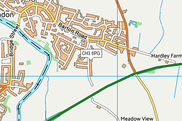 CH3 6PG map - OS VectorMap District (Ordnance Survey)